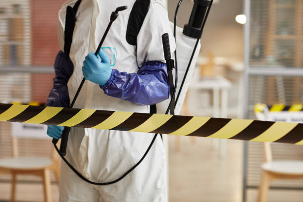 Professional Biohazard technician working in Bushnell, FL